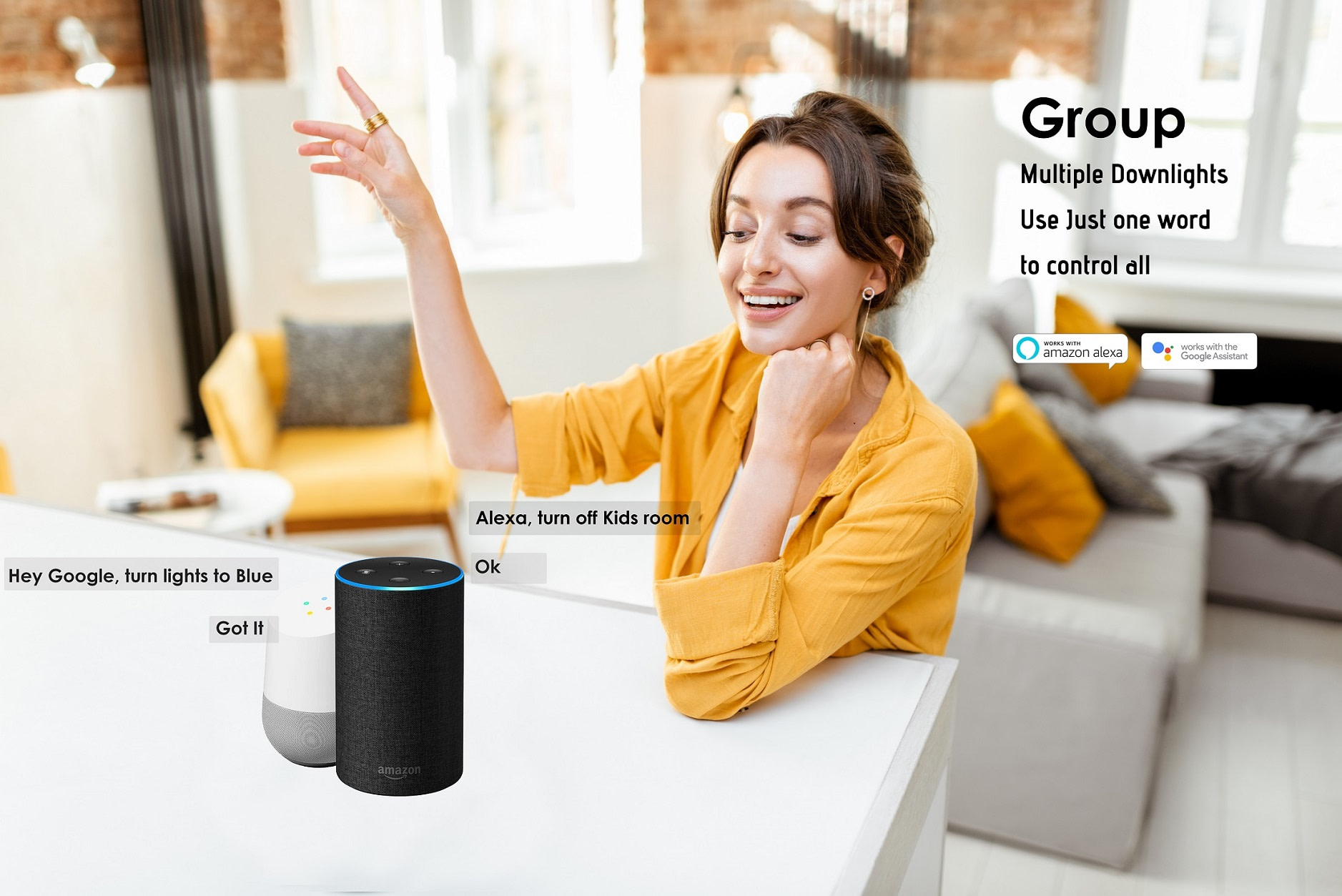 IQlife-LED-Downlight-Dimmable-Color-Alexa-Google-Music