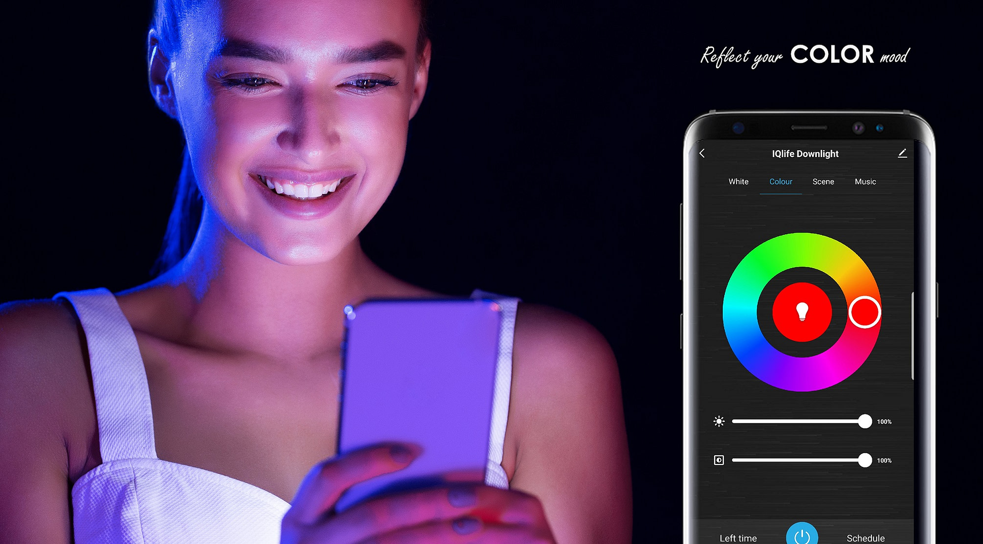 IQlife-LED-Downlight-Dimmable-Color-Alexe-Google-Music